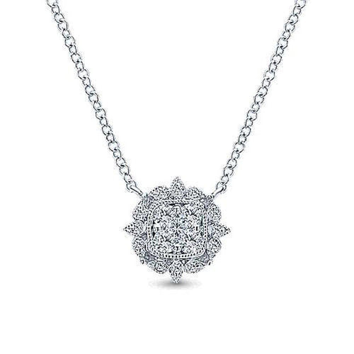 Milgrain Diamond Pendant-Gabriel & Co-Swag Designer Jewelry