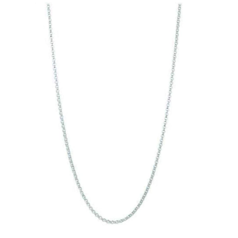Mini Belcher silver chain necklace
