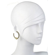 Miriam Haskell Beaded Silver Hoop Earrings-Miriam Haskell-Swag Designer Jewelry