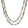 Moonstone, Aquamarine, and Silverite Necklace