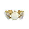 Gold Moonstone bracelet featuring various gemstone accents.
