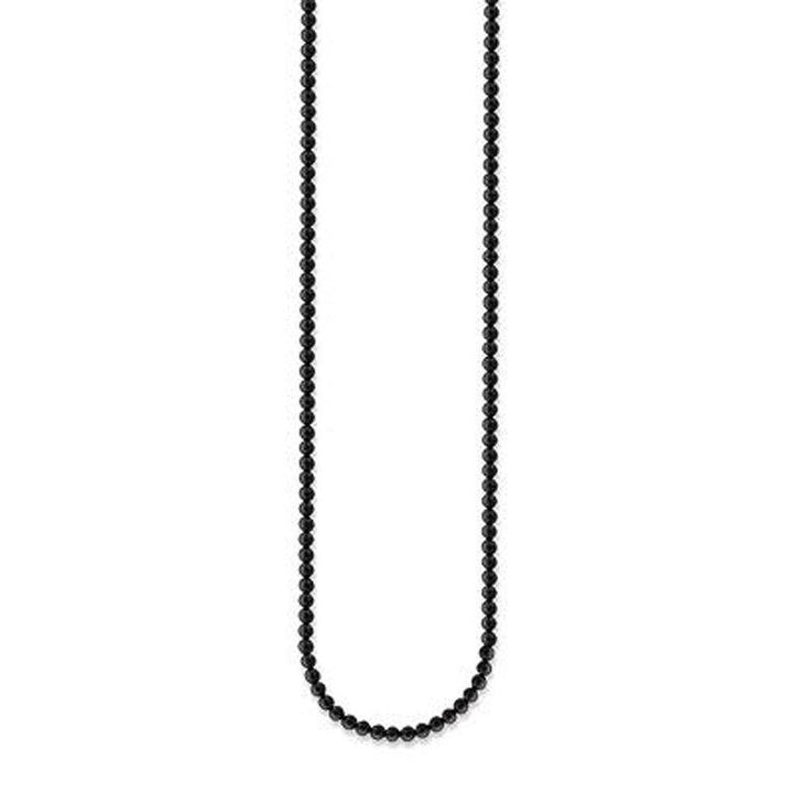 Elegant black onyx beaded necklace