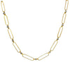 Paperclip Chain and Rhinestone Necklace-La Vie Parisienne-Swag Designer Jewelry