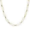 Paperclip Chain and Rhinestone Necklace-La Vie Parisienne-Swag Designer Jewelry