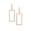 Pave Diamond Open Rectangle Earring-Lana Jewelry-Swag Designer Jewelry
