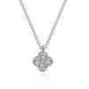 Pave Diamond Quatrefoil Necklace-Gabriel & Co-Swag Designer Jewelry