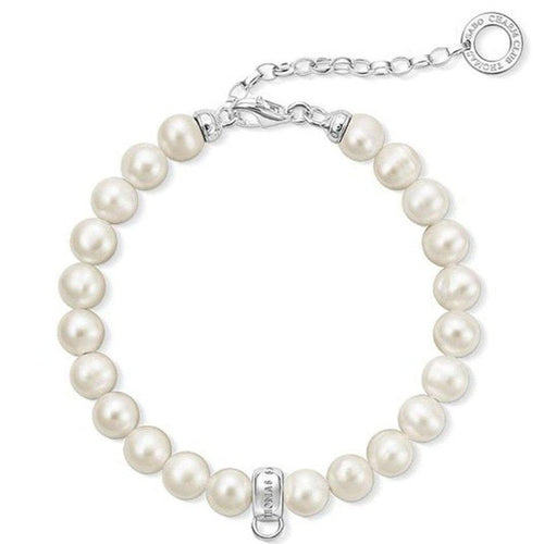 Pearl Charm Carrier Bracelet-THOMAS SABO-Swag Designer Jewelry