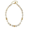 Pearl Strand with Gold Accents-Susan Shaw-Swag Designer Jewelry