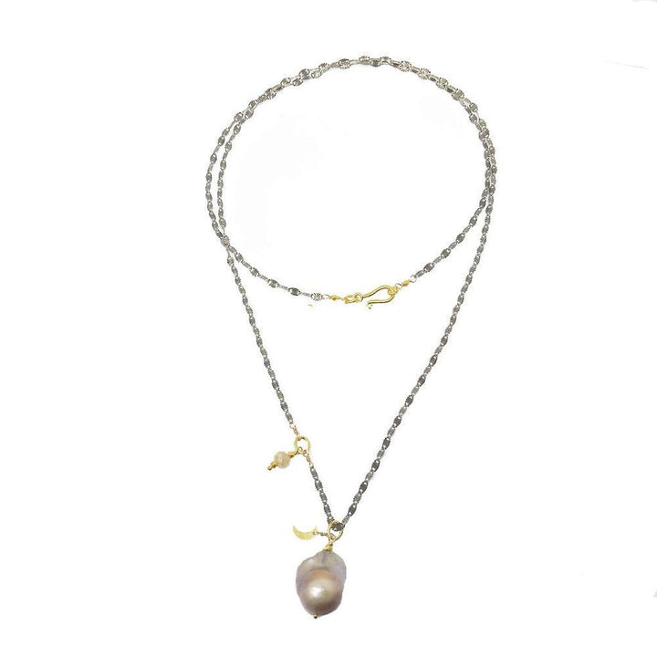 Pearls on Pewter Chain-Robindira Unsworth-Swag Designer Jewelry