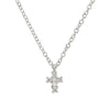 Petite Cross Necklace white Gold-Meira T-Swag Designer Jewelry