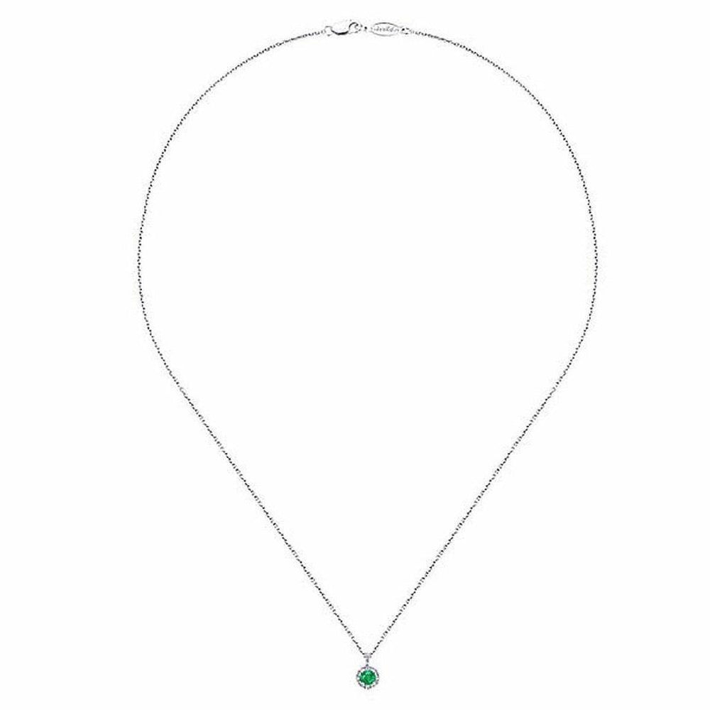 Petite Emerald Pendant-Gabriel & Co-Swag Designer Jewelry