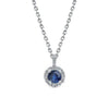 Petite Sapphire Pendant-Gabriel & Co-Swag Designer Jewelry