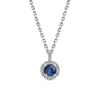 Petite Sapphire Pendant-Gabriel & Co-Swag Designer Jewelry