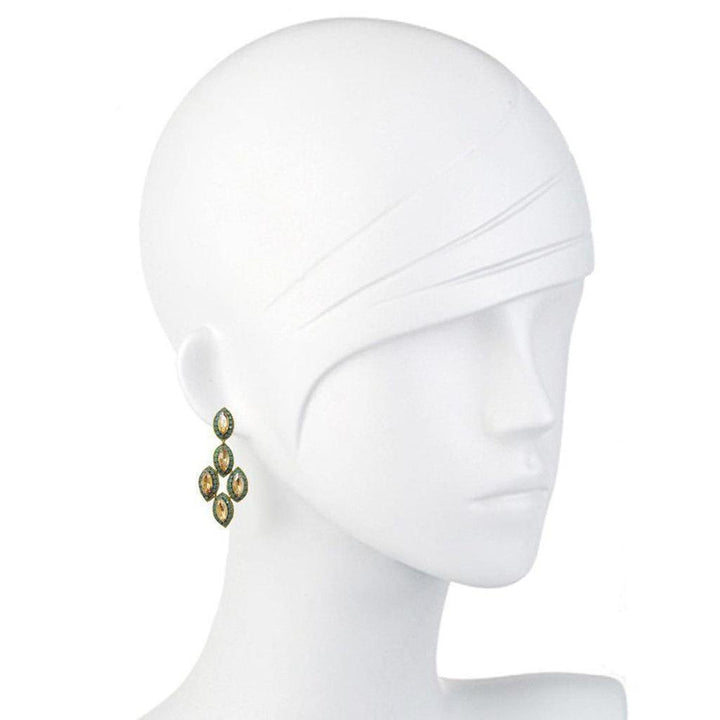 Quintana Roo Drop Earrings-Suzanna Dai-Swag Designer Jewelry
