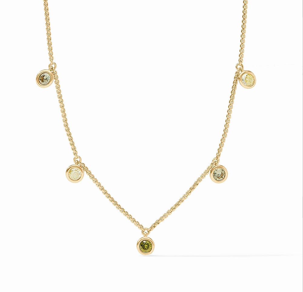 Rainbow Delicate Charm Necklace-Julie Vos-Swag Designer Jewelry