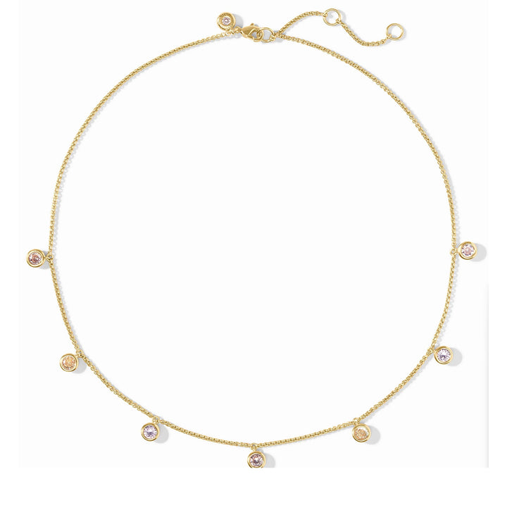 Rainbow Delicate Charm Necklace-Julie Vos-Swag Designer Jewelry