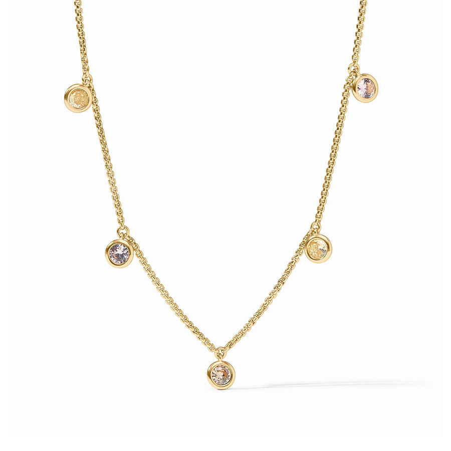 Rainbow Delicate Charm Necklace-Julie Vos-Swag Designer Jewelry