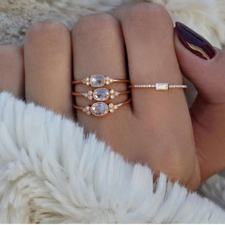 Rose Cut Opal Bezel Ring-Luna Skye-Swag Designer Jewelry