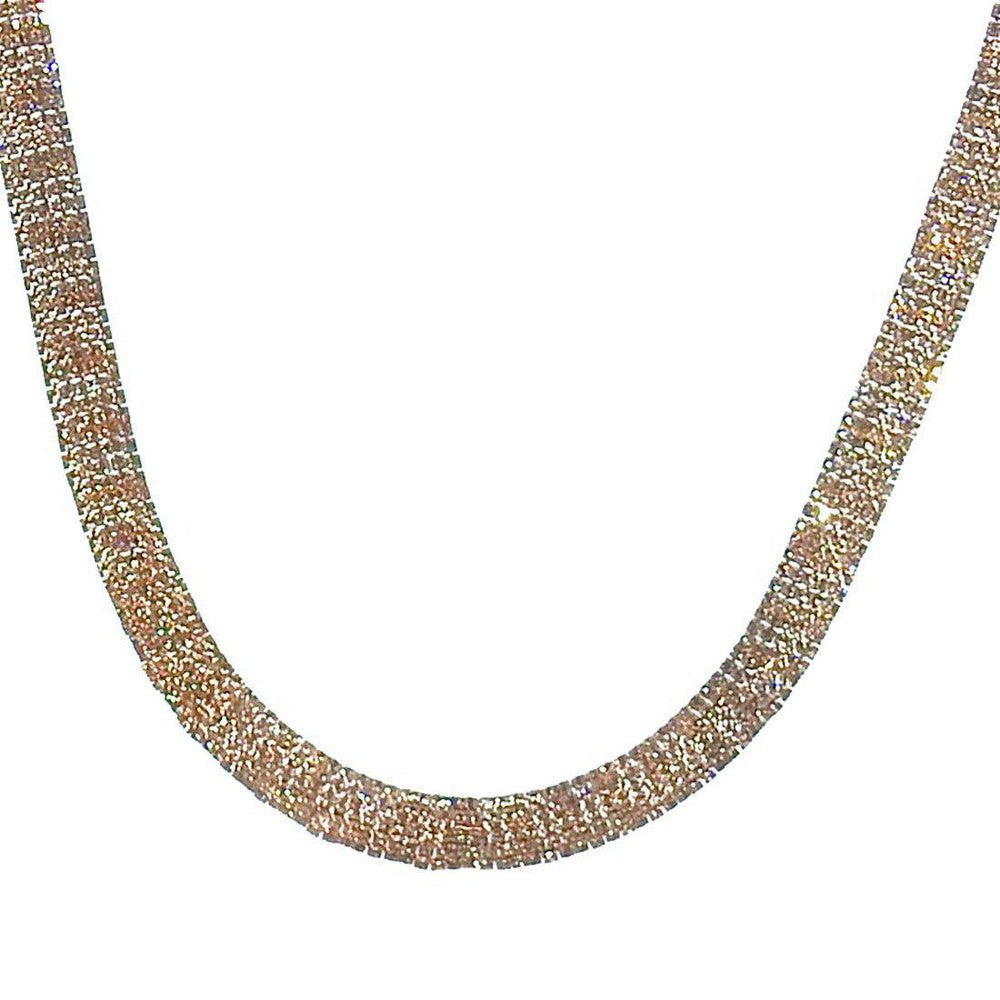 Rose Gold Pave Necklace-Swag Designer Jewelry-Swag Designer Jewelry