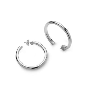 Round Hoop Earrings-Simon Sebbag-Swag Designer Jewelry