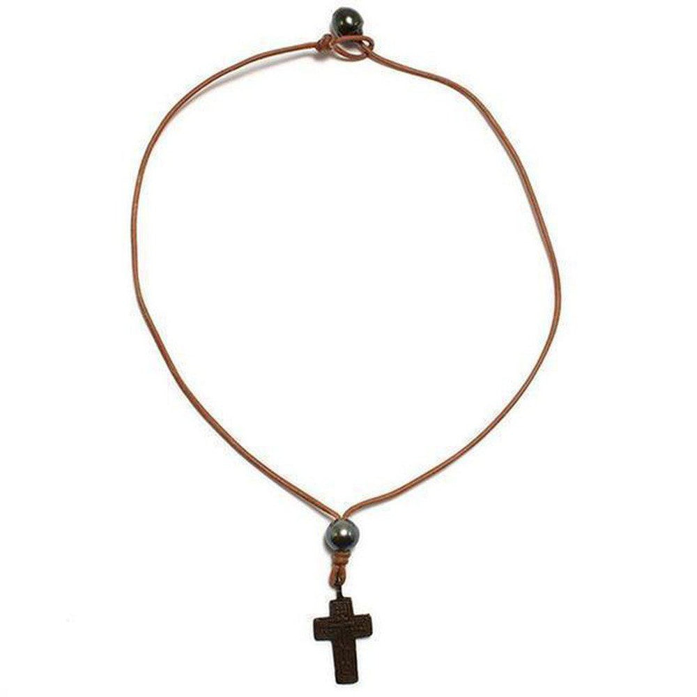 Russian Cross Tahitian Necklace-Wendy Mignot-Swag Designer Jewelry