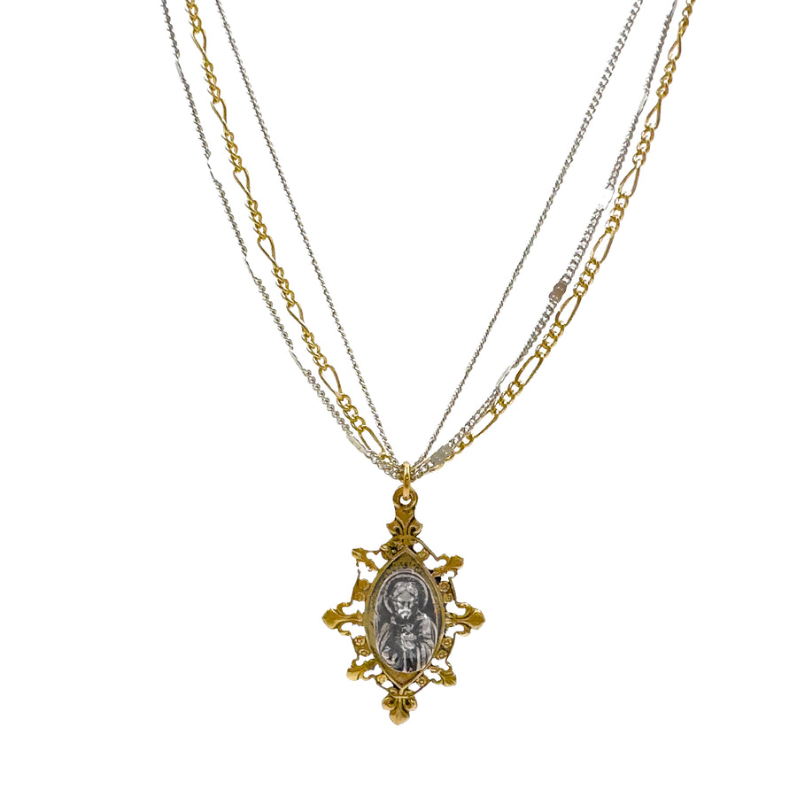 Sacred Heart on Chains-Andrea Barnett-Swag Designer Jewelry