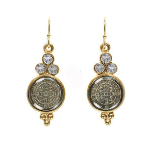 San Benito Lucia Earrings-Virgins Saints and Angels-Swag Designer Jewelry