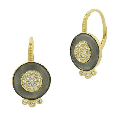 Signature Round Disc Dangle Earrings-Freida Rothman-Swag Designer Jewelry