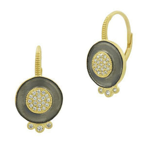 Signature Round Disc Dangle Earrings-Freida Rothman-Swag Designer Jewelry