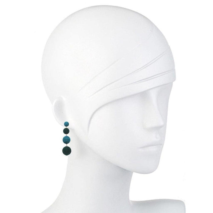 Silk Gumball Drop Earrings-Suzanna Dai-Swag Designer Jewelry