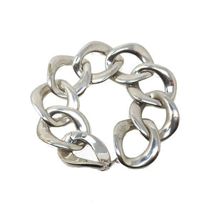 Silver Chain Link Bracelet-Robert Lee Morris Designs-Swag Designer Jewelry