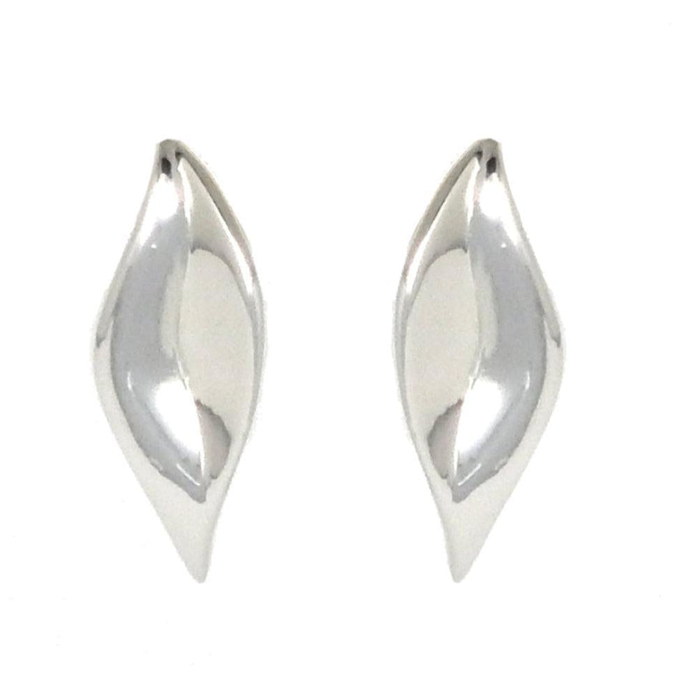Silver Leaf Earrings-Simon Sebbag-Swag Designer Jewelry