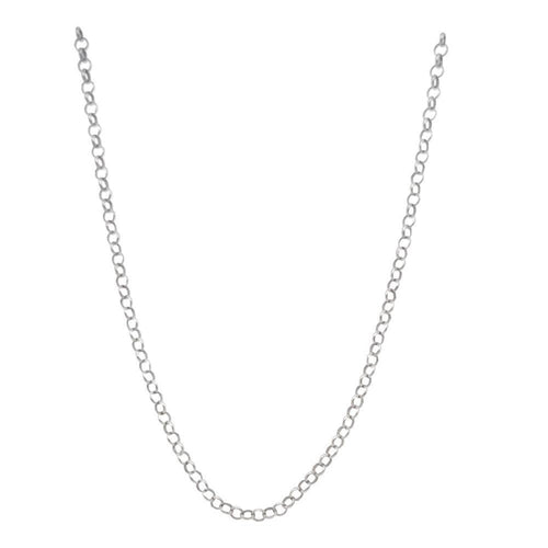 Silver Round Link Cable Chain-Erica Molinari-Swag Designer Jewelry