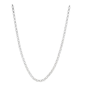 Silver Round Link Cable Chain-Erica Molinari-Swag Designer Jewelry