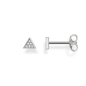 Silver Studs Triangle With Diamonds-Thomas Sabo-Swag Designer Jewelry