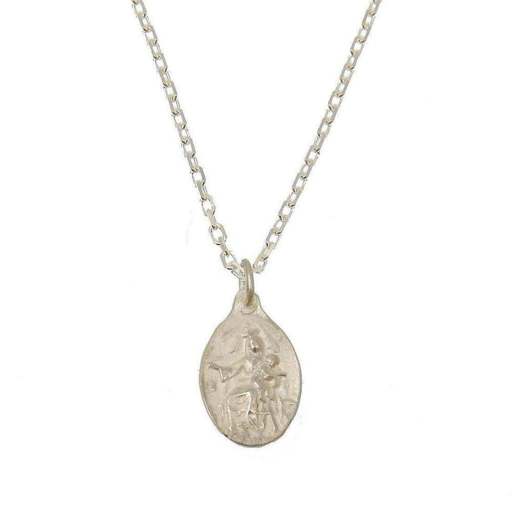 Silver Tiny Christ Necklace-Robin Haley-Swag Designer Jewelry