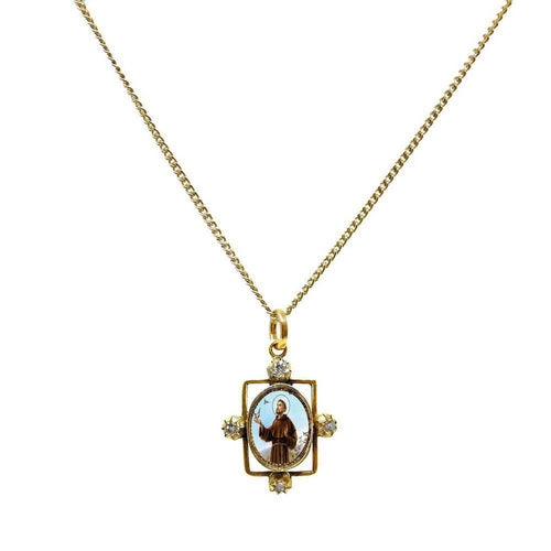 Small Blessing Necklace in Gold-Virgins Saints and Angels-Swag Designer Jewelry