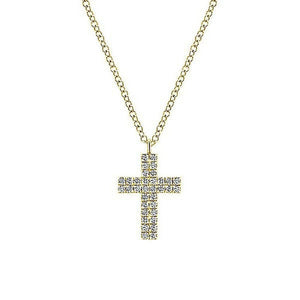 Small Diamond Cross-Gabriel & Co-Swag Designer Jewelry