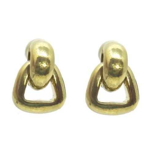 Small Door Knocker Clip Earrings-Vaubel Designs-Swag Designer Jewelry