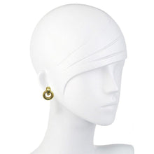 Small Round Door Knocker Clip Earrings-Vaubel Designs-Swag Designer Jewelry