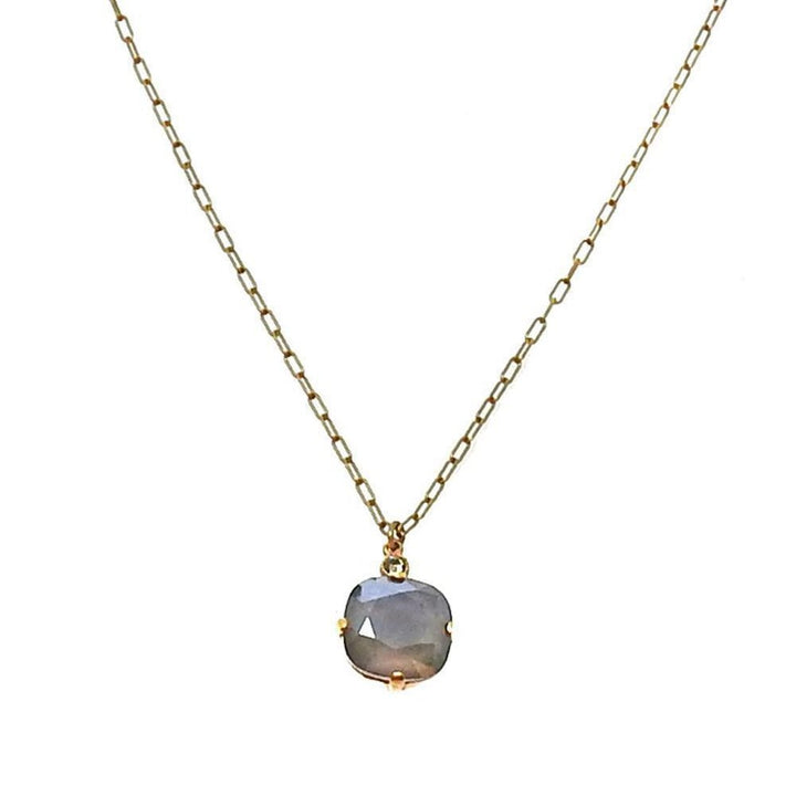 Solitaire Pendant in Grey-La Vie Parisienne-Swag Designer Jewelry