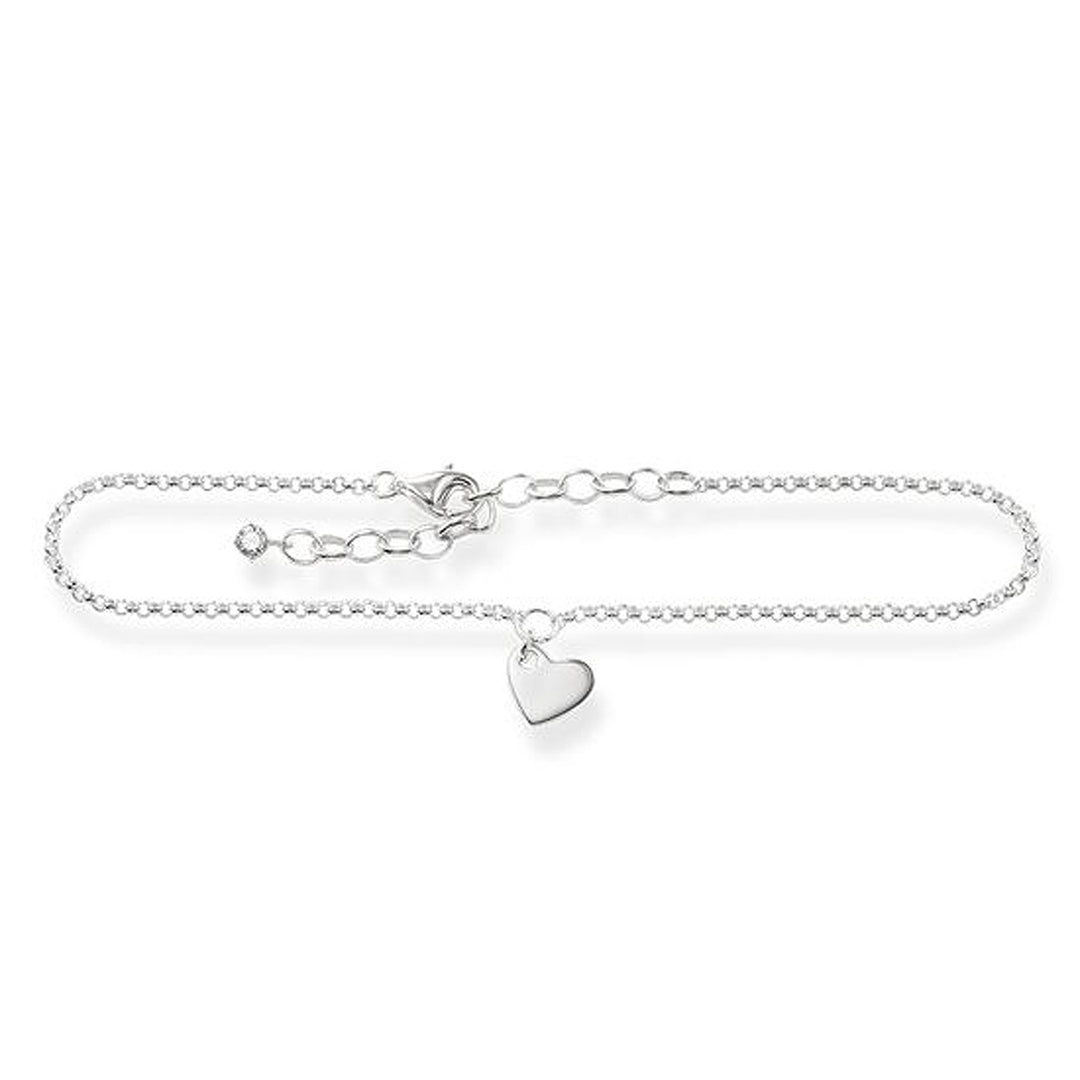 Sterling Silver Engravable Ankle Bracelet-Thomas Sabo-Swag Designer Jewelry