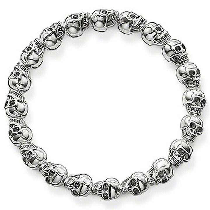 Sterling Silver Skull Bracelet-THOMAS SABO-Swag Designer Jewelry