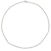 Oxidized Silver with 18k Gold and Blue Topaz