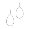 Teardrop Diamond Hoop Earrings-Liven Co-Swag Designer Jewelry