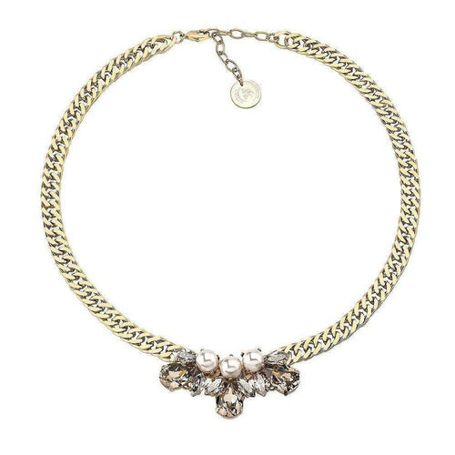 Triple Leaf Motif Necklace-Anton Heunis-Swag Designer Jewelry