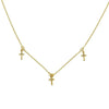 Triple Lovers Cross Choker-Virgins Saints and Angels-Swag Designer Jewelry