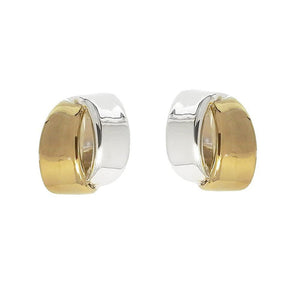 Two Tone Post Earring-Simon Sebbag-Swag Designer Jewelry