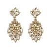 Vietri Crystal and Pearl Drop Earrings-Suzanna Dai-Swag Designer Jewelry