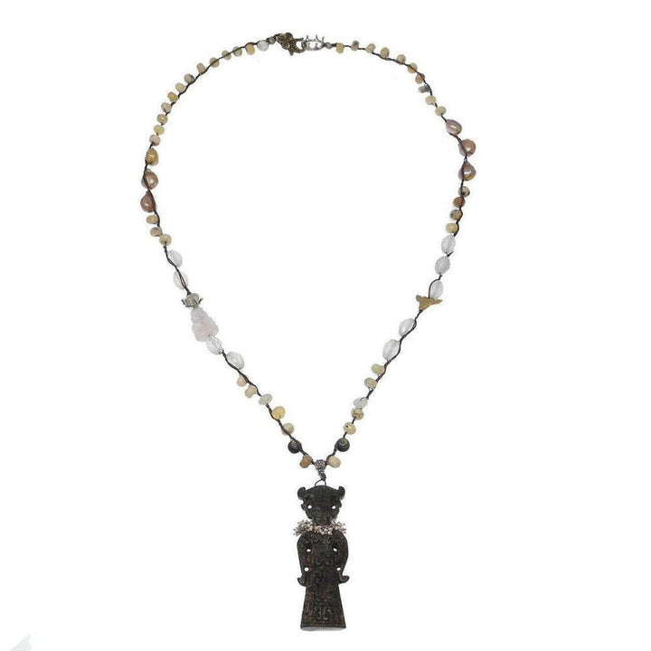 Vintage Jade Goddess Necklace-Beautiful Soul Jewelry-Swag Designer Jewelry